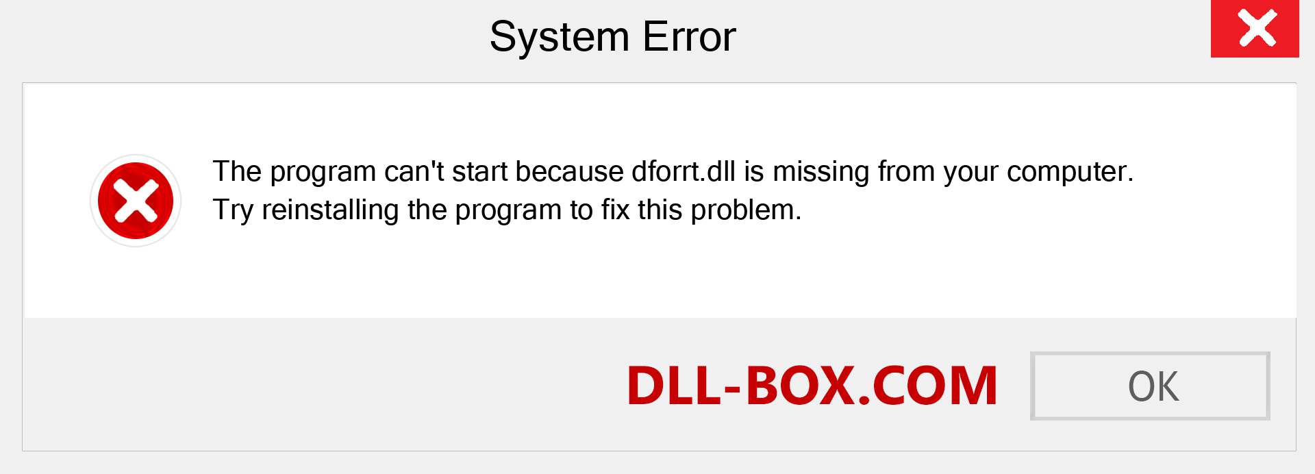  dforrt.dll file is missing?. Download for Windows 7, 8, 10 - Fix  dforrt dll Missing Error on Windows, photos, images